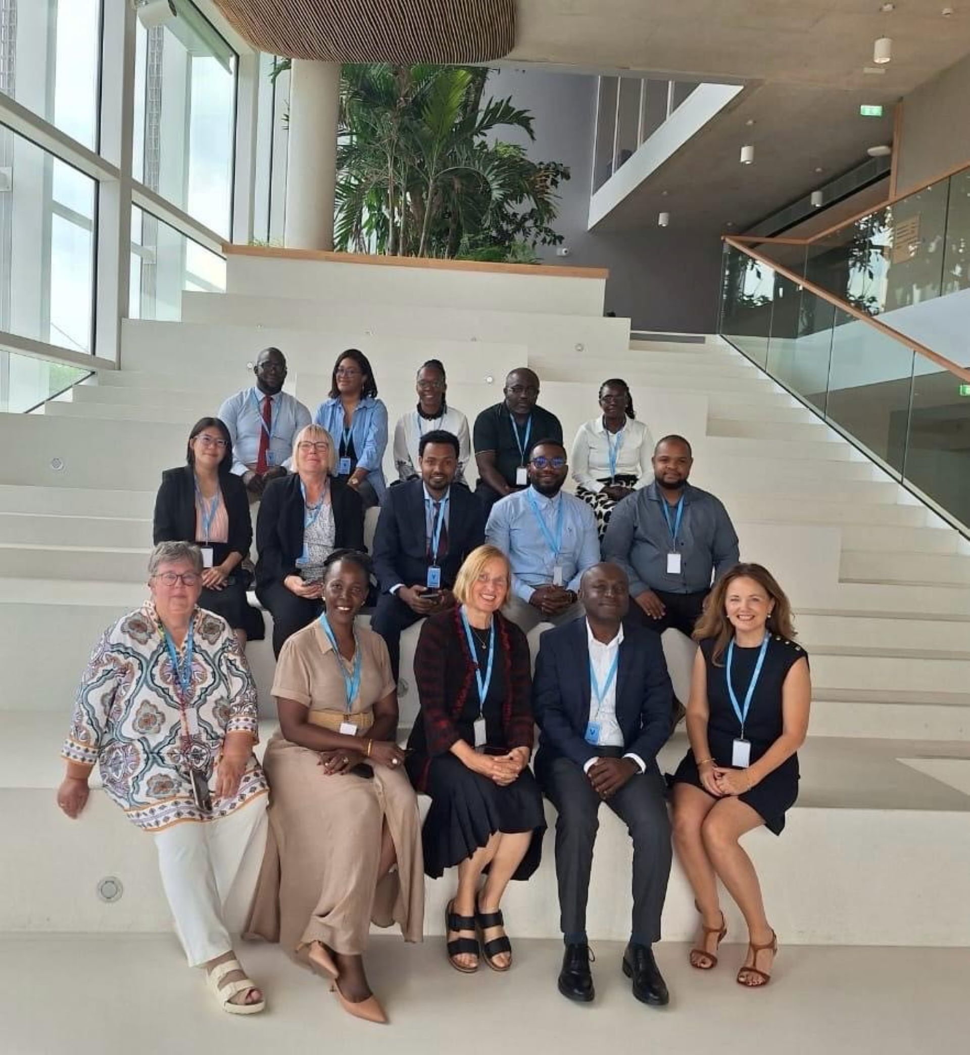 IVD WHO academy WP 23-26 june 25 Group of experts sitting on stairs and smiling