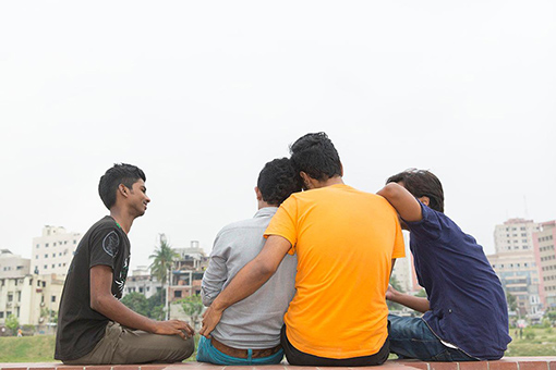 Young men who have sex with men gather in public in Bangladesh UNICEF-Mawa- Bangladesh-Key populations - young men who have sex with men gather in public in Bangladesh