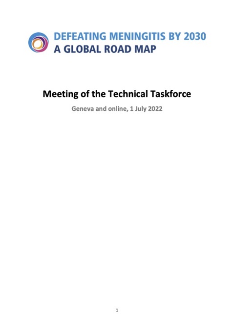 Defeating Meningitis by 2030: Seventh Meeting of the Technical Taskforce