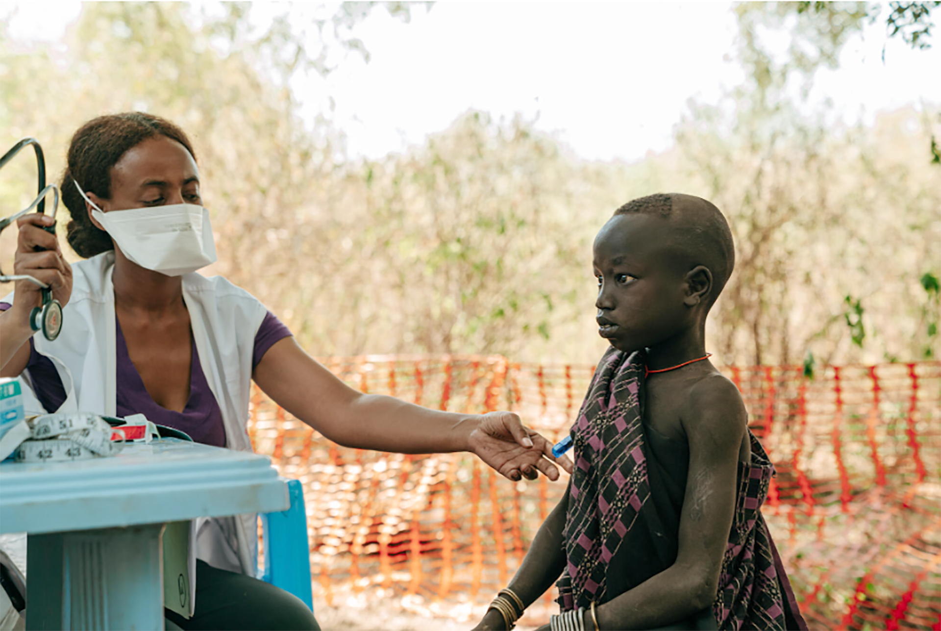 Ethiopia-people-in-Omo-valley-at-high-risk-to-kala-azar Assistance to the Mursi tribe in Omo Valley affected by kala-azar by identifying cases and referring patients to the hospital. Ethiopia, February 2023.