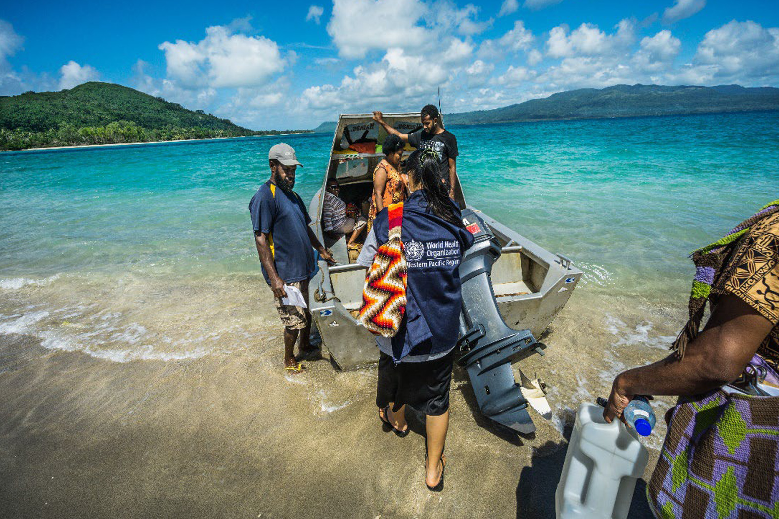 Health workers and WHO staff travel to the outer island of Nguna to tackle ntds. WHO-Yoshi Shimizu Ni-Vanuatu health workers and WHO staff travel to the outer island of Nguna to tackle neglected tropical diseases.