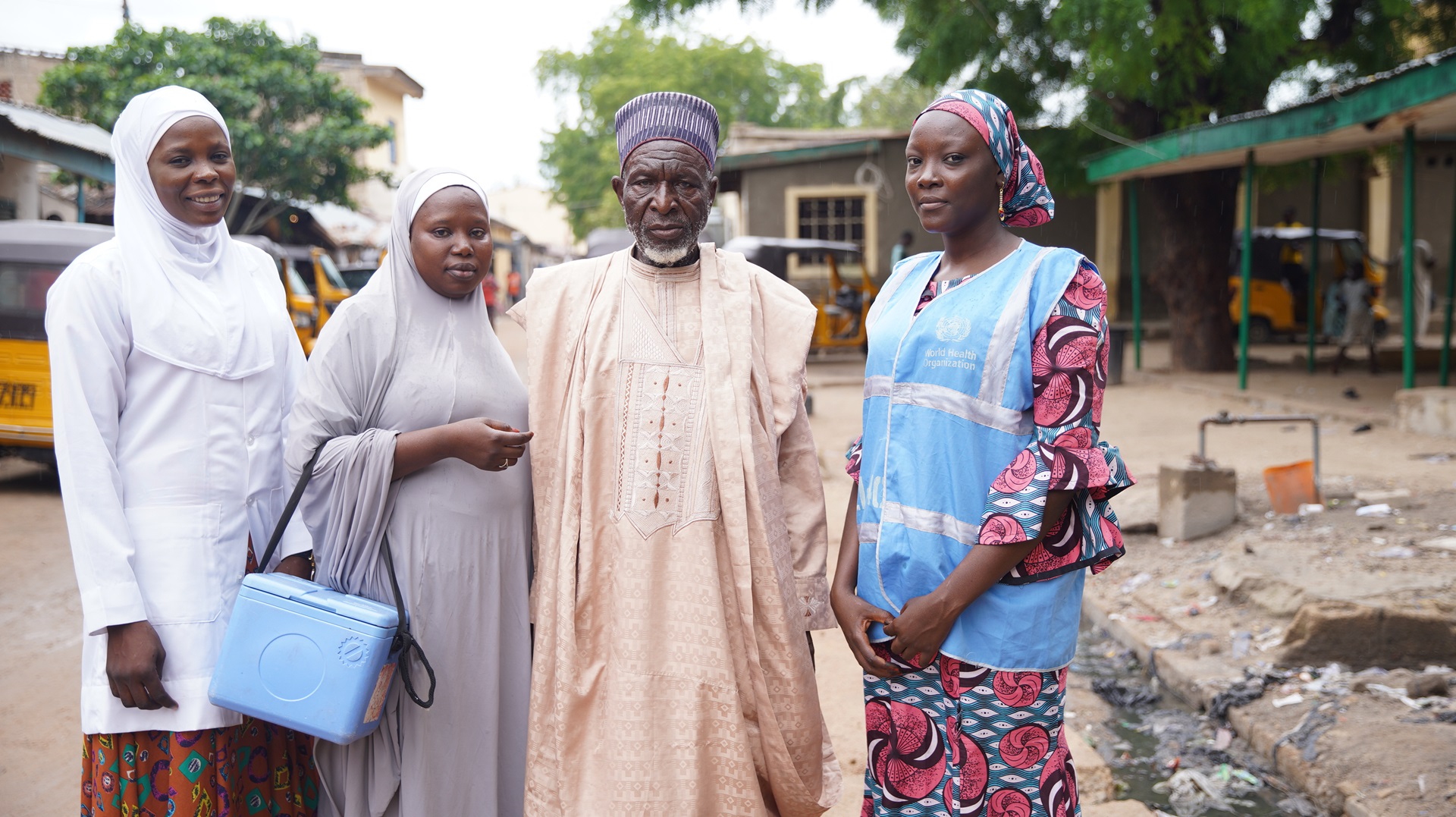 Polio programme workers in Nigeria