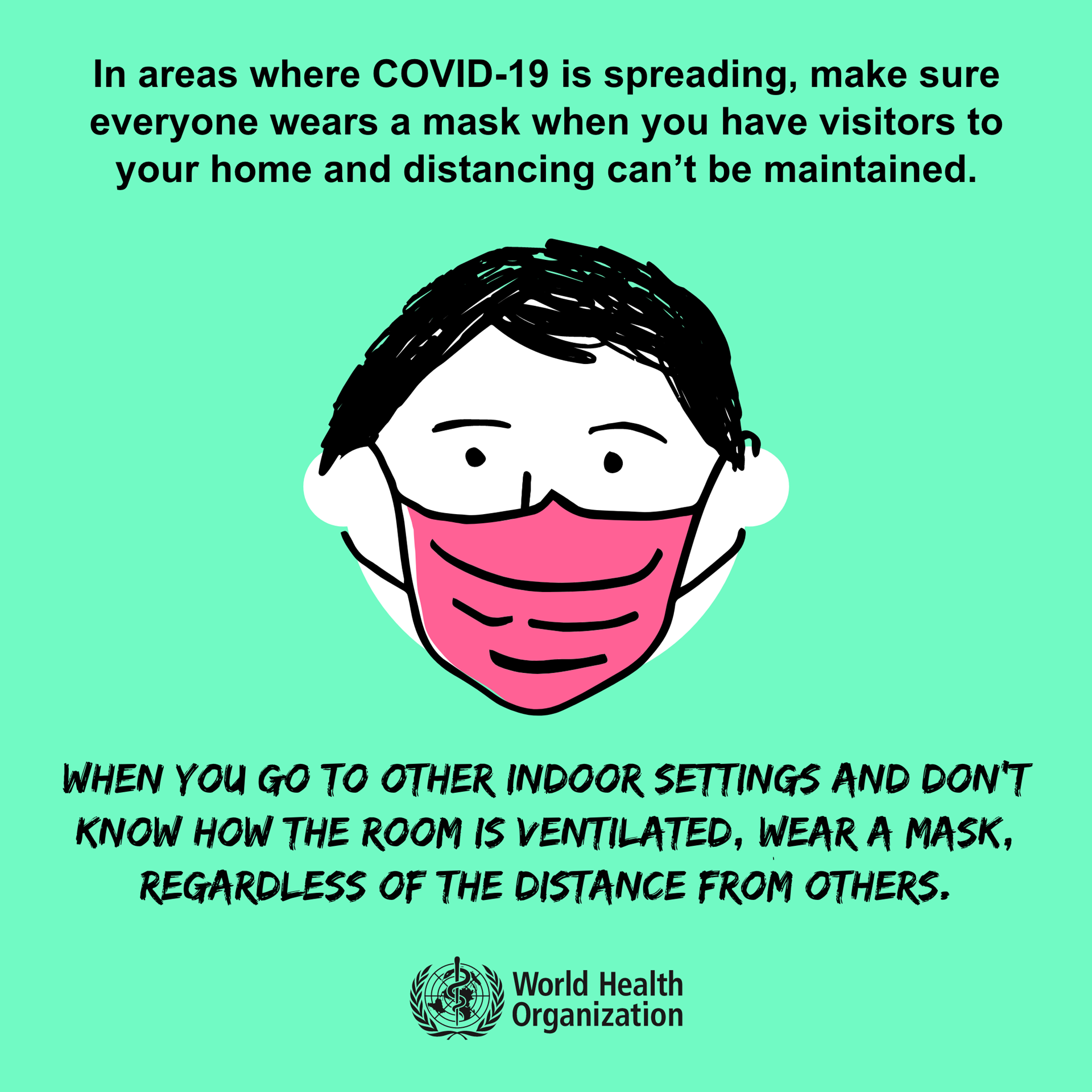 Social gathering 8b Ware a mask