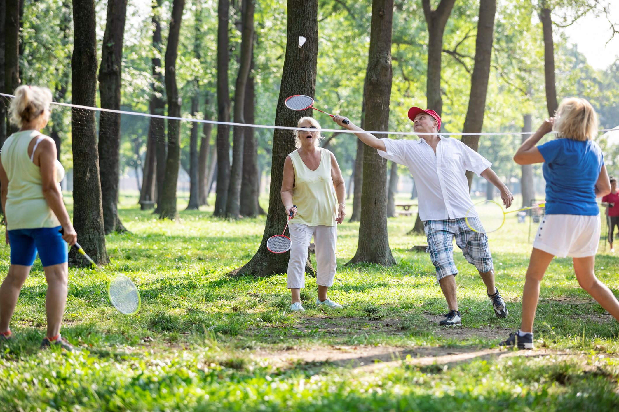 ensuring-sports-for-all group of people playing badminton
