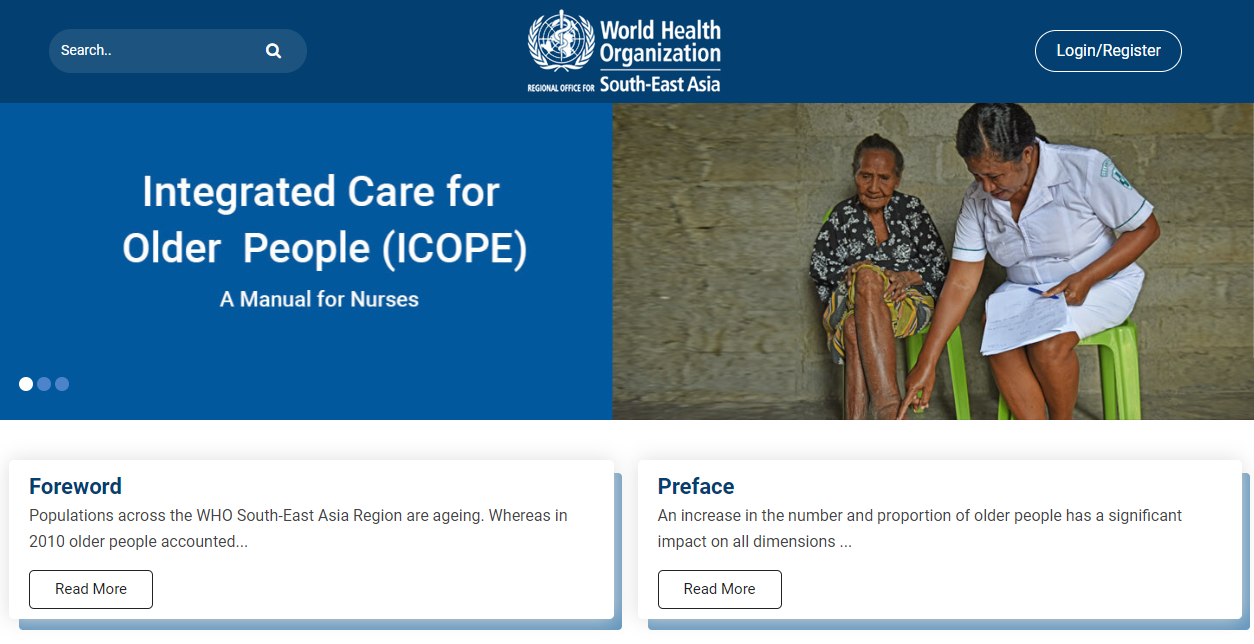 ICOPE dashboard ICOPE Nurses