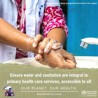 Ensure water and sanitation are integral to primary health care services, accessible to all Ensure water and sanitation are integral to primary health care services, accessible to all