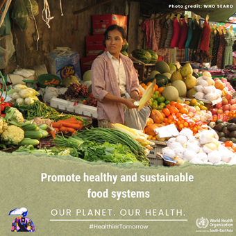 Promote healthy and sustainable food system Promote healthy and sustainable food system