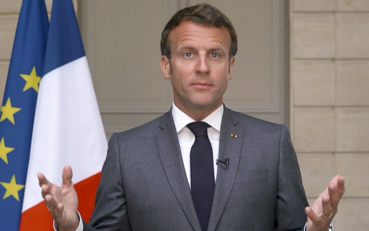 Emmanuel Macron, President of France Emmanuel Macron, President of France, during the Seventy-third World Health Assembly opening remarks