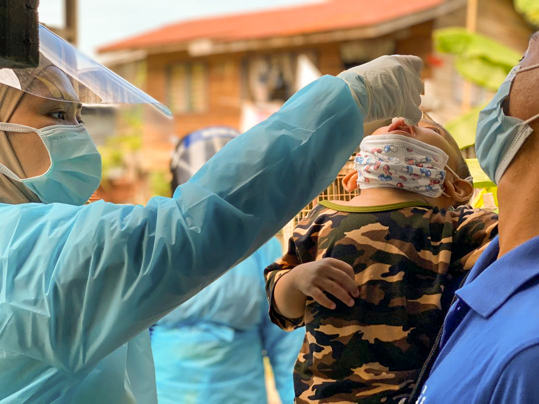 Polio campaign in Sabah 2 Polio campaign in Sabah 2