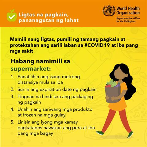 COVID-19 infographic Infographic of text