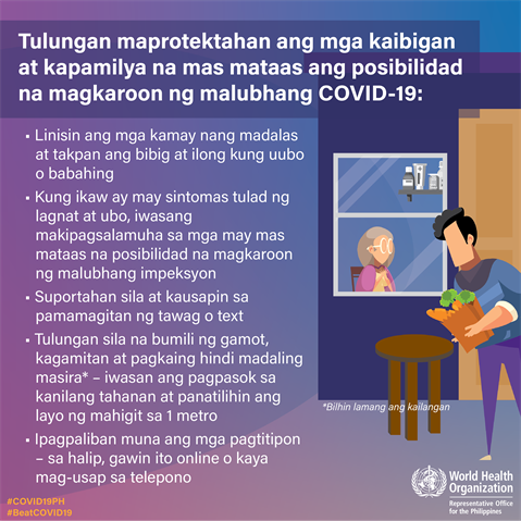 Protect risk groups infographic Infographic visualising the recommended advice.