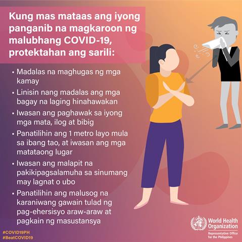 COVID-19 infographic Infographic of text