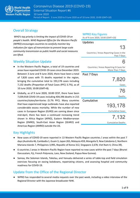 Bi-weekly COVID-19 Situation Update: 26 September 2025